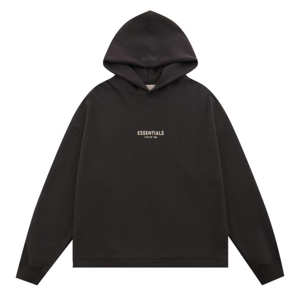 Fear of God Essentials Relaxed Hoodie ‘Jet Black’