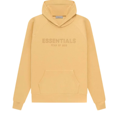 Fear of God Essentials Waffle Raglan Hoodie ‘Light Tuscan’