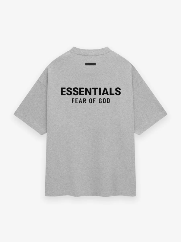 Jersey Crewneck T-Shirt [Light Heather Gray] - Image 2