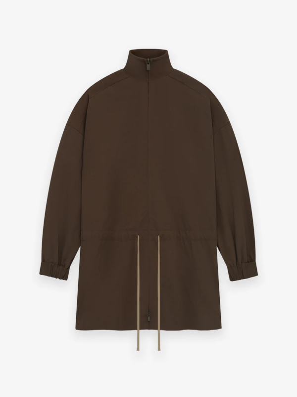 Military Nylon Mockneck Anorak [Brown]