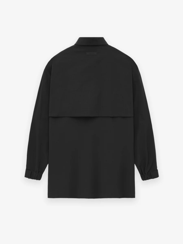 Military Nylon Overshirt [Black] - Image 2