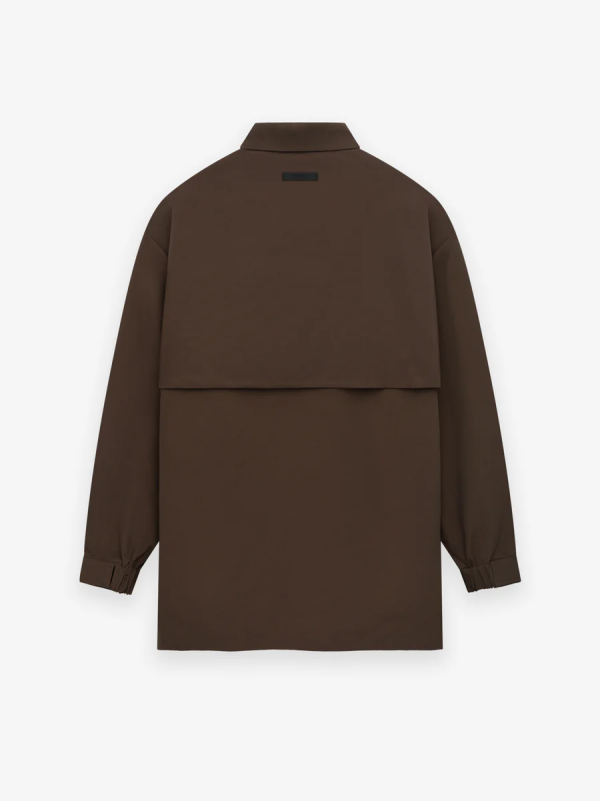 Military Nylon Overshirt [Brown] - Image 2