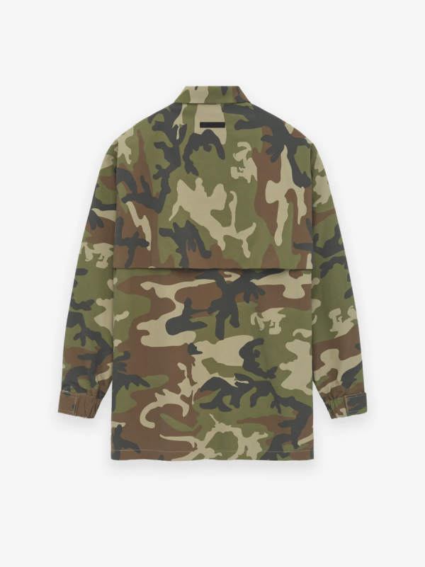 Military Nylon Overshirt [Woodland Camo] - Image 2