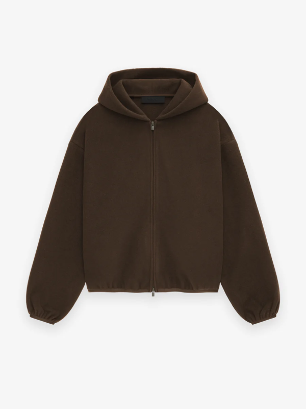 Women's Brushed Hooded Bomber [Brown]