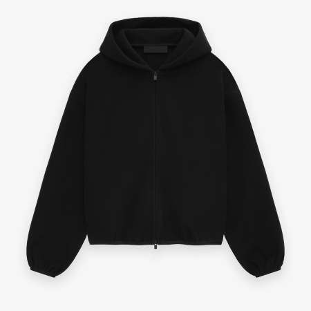 Women's Brushed Hooded Bomber [Black]