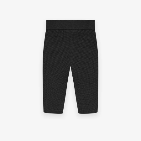 Womens Waffle Biker Shorts [Black]