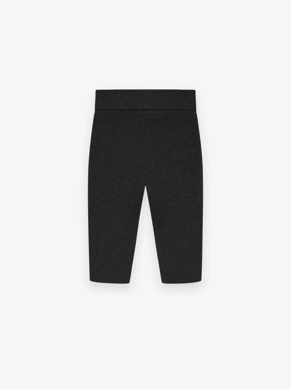 Womens Waffle Biker Shorts [Black]
