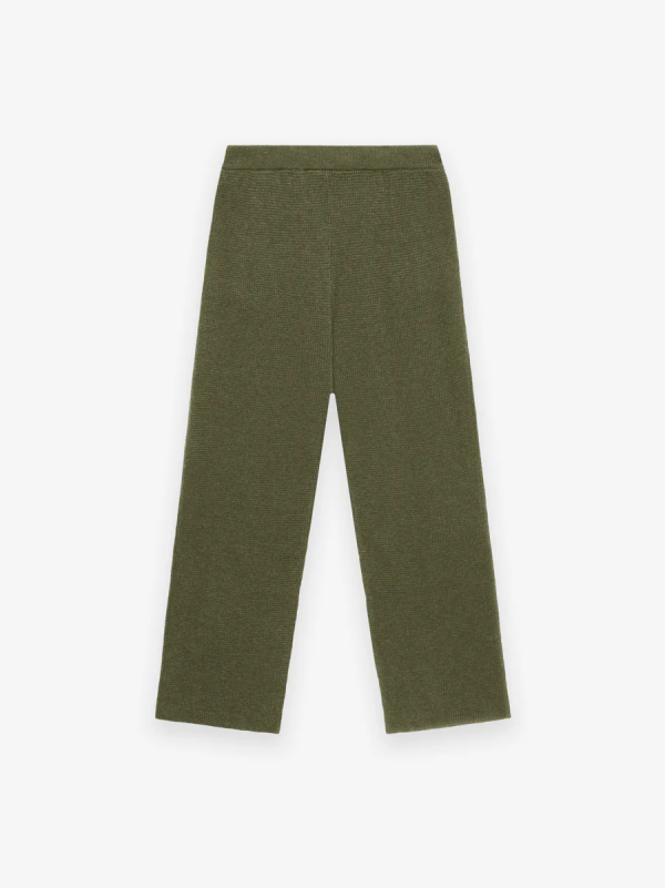 Womens Waffle Relaxed Pant [Military] - Image 2