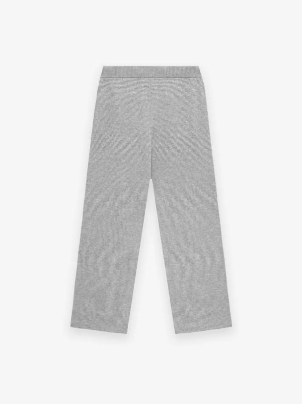 Womens Waffle Relaxed Pant [Heather Gray] - Image 2