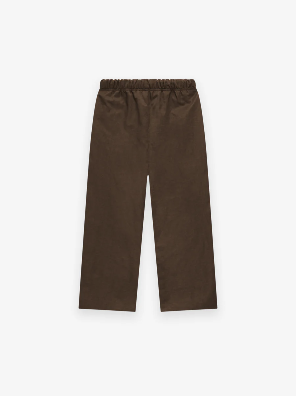 Kid's Textured Nylon Tech Pants [Brown] - Image 2