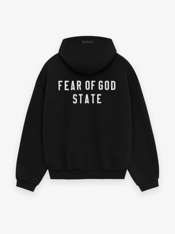 Heavy Fleece Fullzip Hoodie [Black] - Image 2