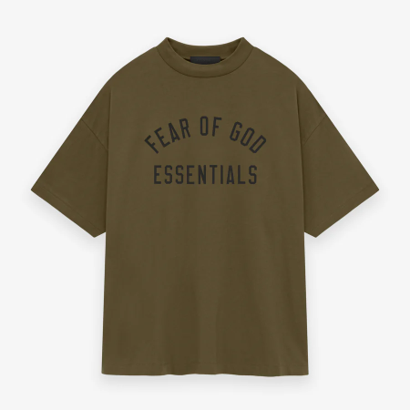 Jersey Crewneck Tee [Olive]