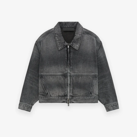 Kid's Denim Trucker Jacket [Vintage Black]