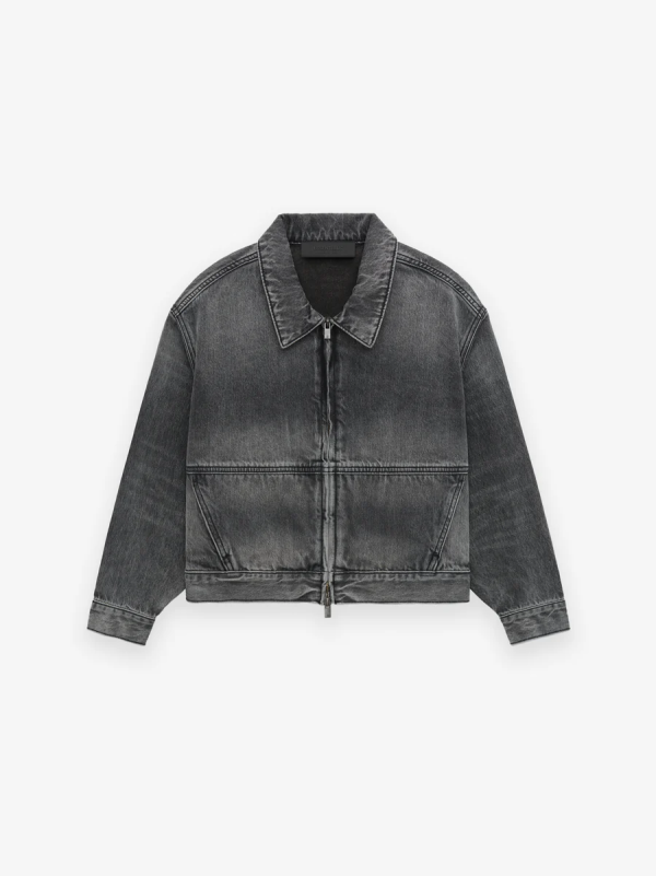 Kid's Denim Trucker Jacket [Vintage Black]