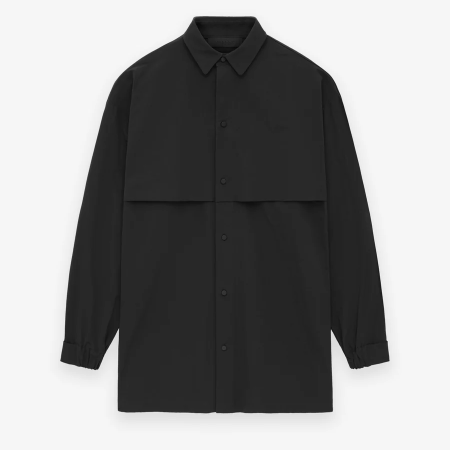 Military Nylon Overshirt [Black]