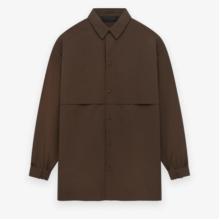 Military Nylon Overshirt [Brown]
