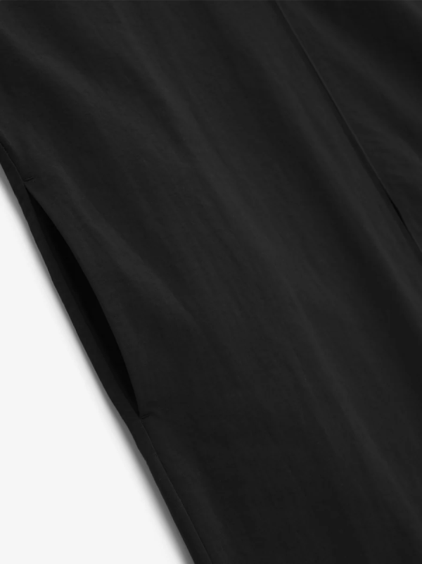 Military Nylon Trench Jacket [Black] - Image 4