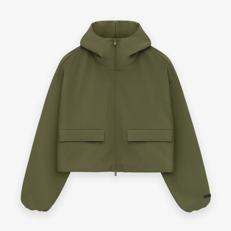 Womens Bonded Nylon Hooded Anorak