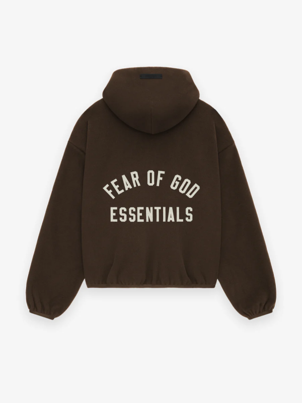 Women's Brushed Hooded Bomber [Brown] - Image 2