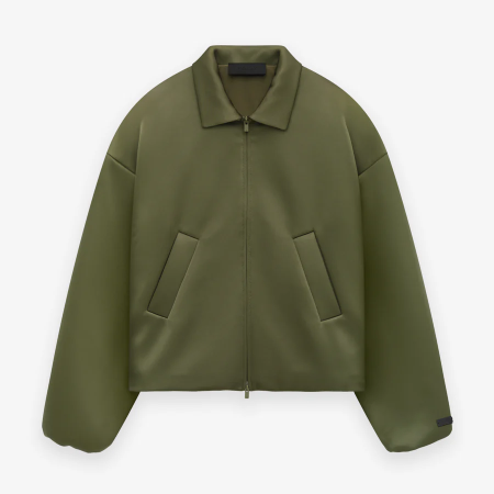 Womens Satin Nylon Bomber Jacket