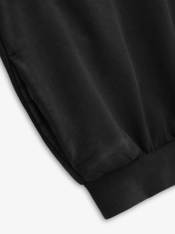 Heavy Fleece Hoodie [Black] - Image 3