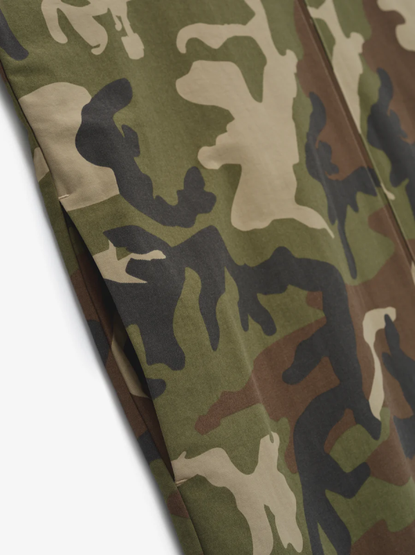 Military Nylon Trench Jacket [Woodland Camo] - Image 4