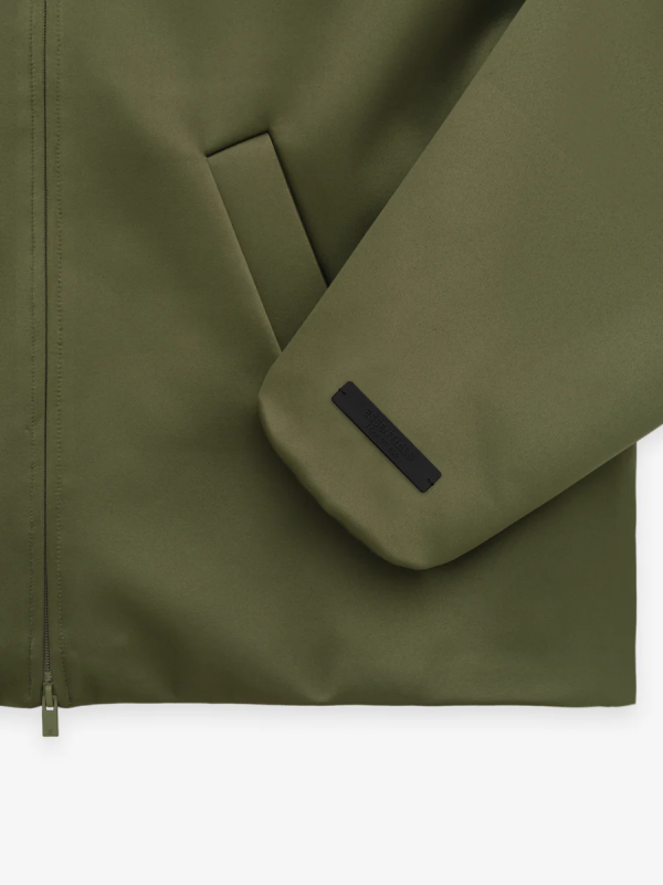 Womens Satin Nylon Bomber Jacket - Image 3
