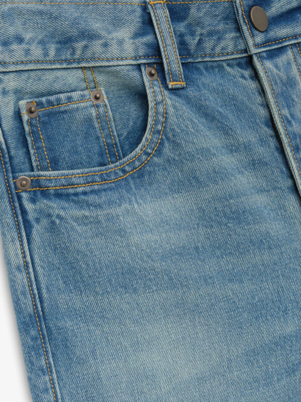 Kid's Denim 5-Pocket Jeans [Vintage Blue] - Image 3